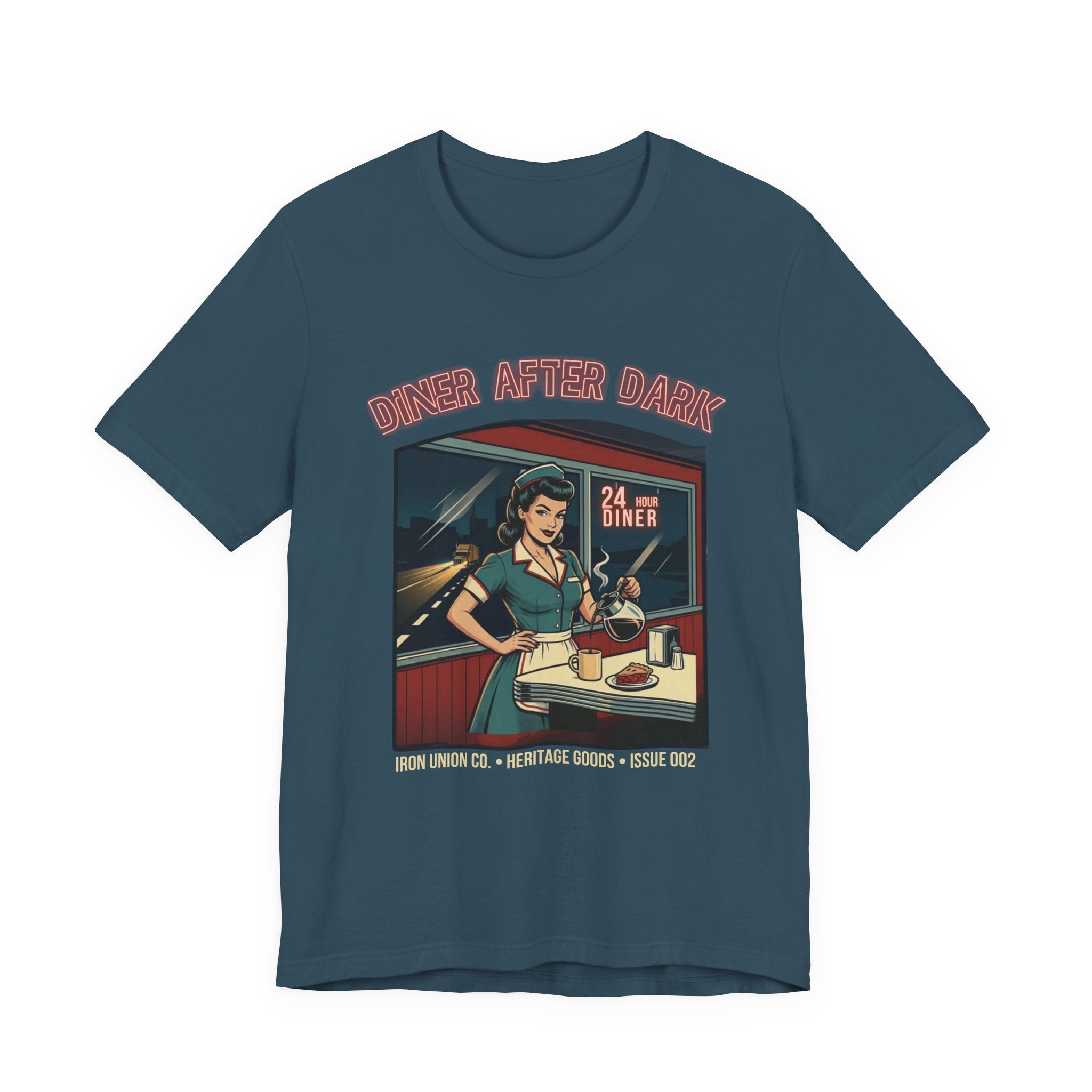 Diner After Dark Retro Pin-up T-Shirt