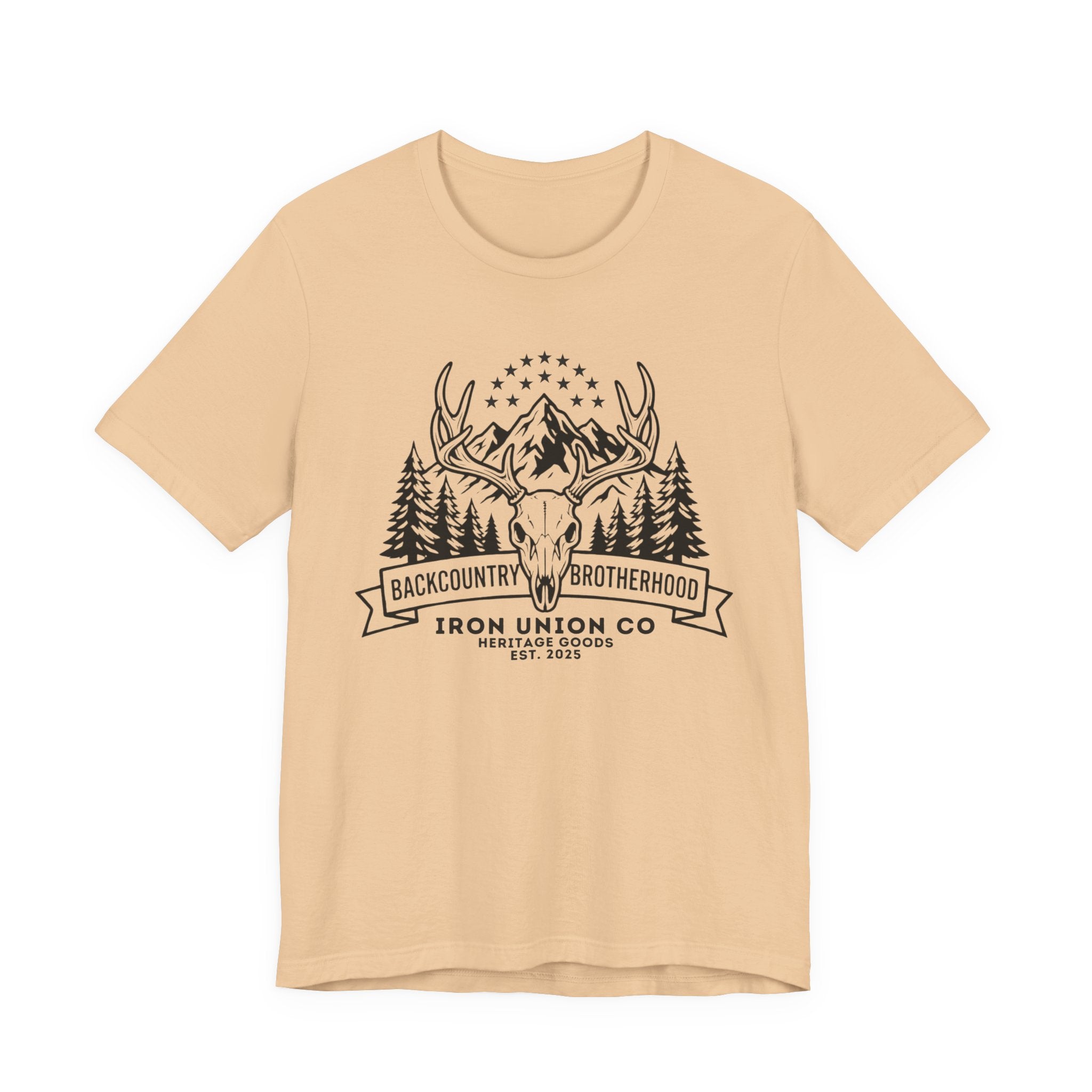 Backcountry Brotherhood Antlered Skull T‑Shirt