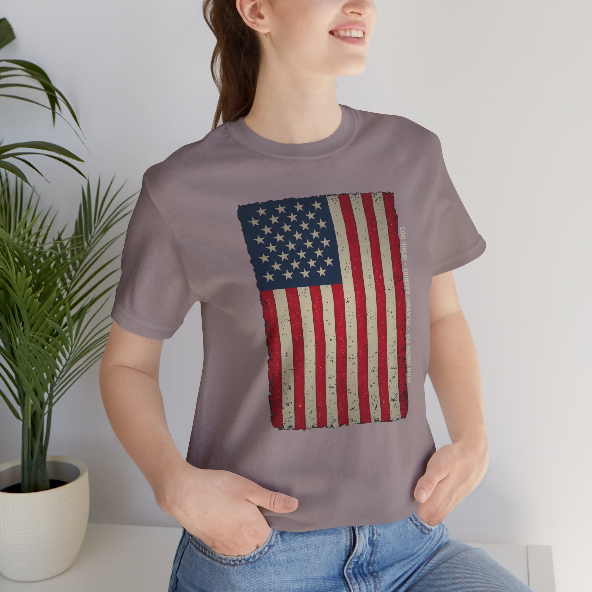 Distressed Old Glory Flag Tee
