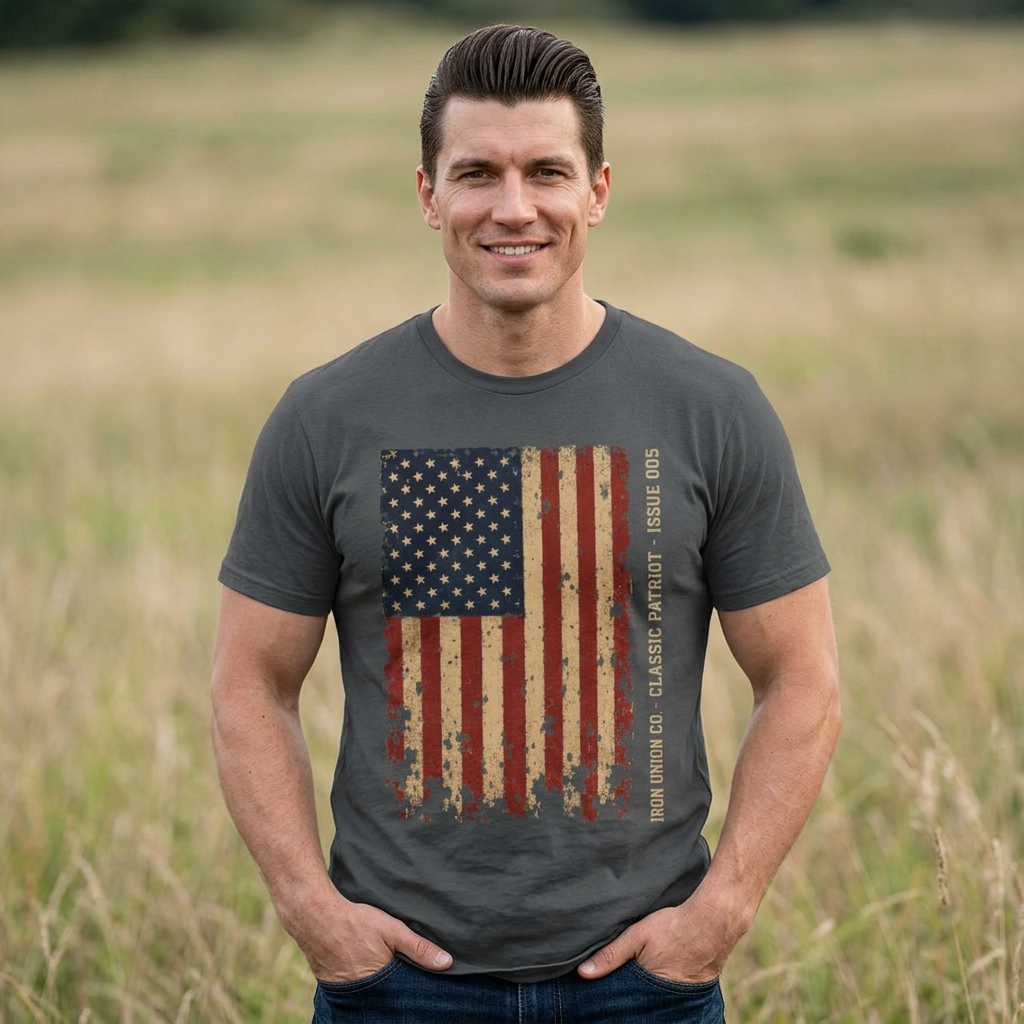 Distressed Old Glory Flag T-Shirt