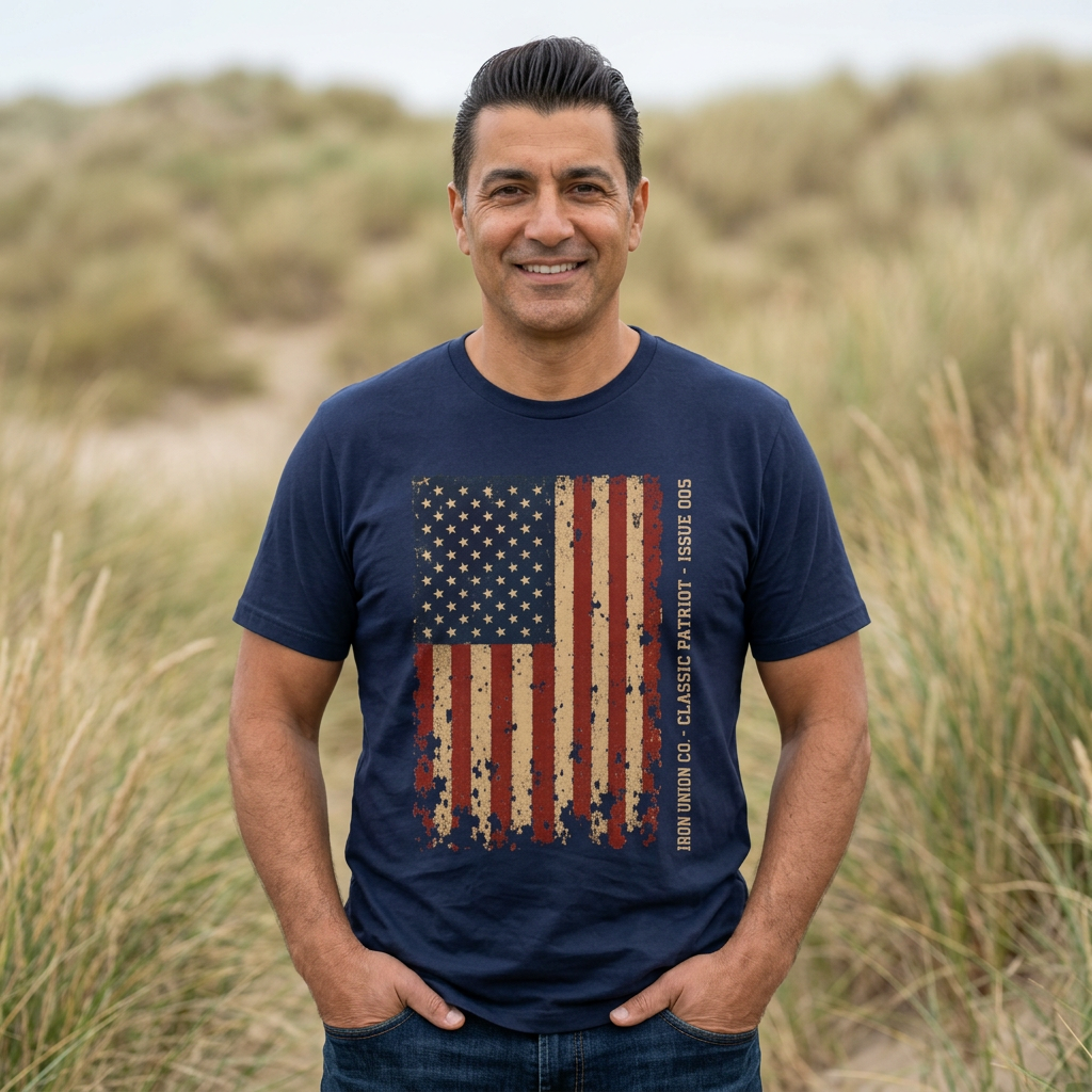 Distressed Old Glory Flag T-Shirt