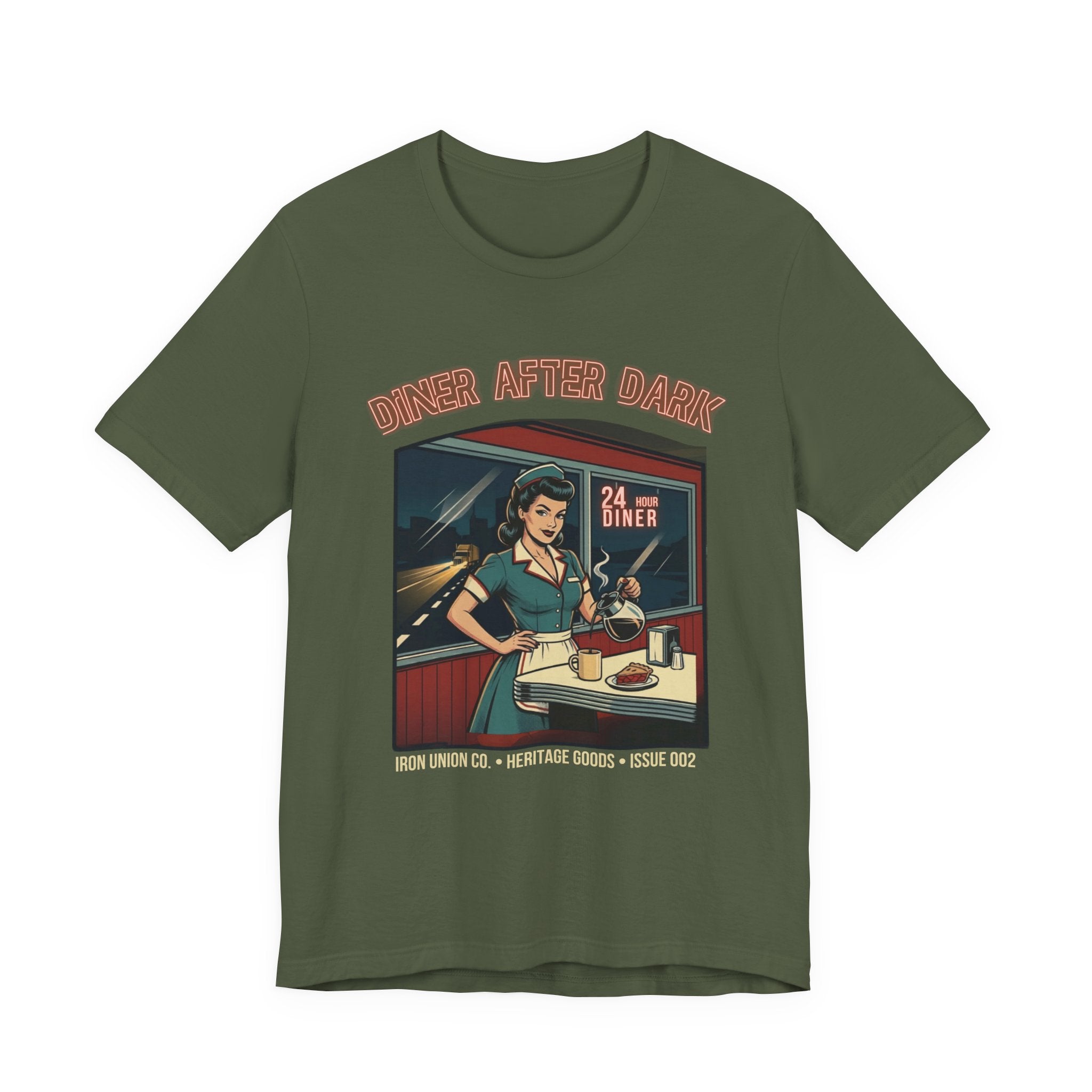 Diner After Dark Retro Pin-up T-Shirt