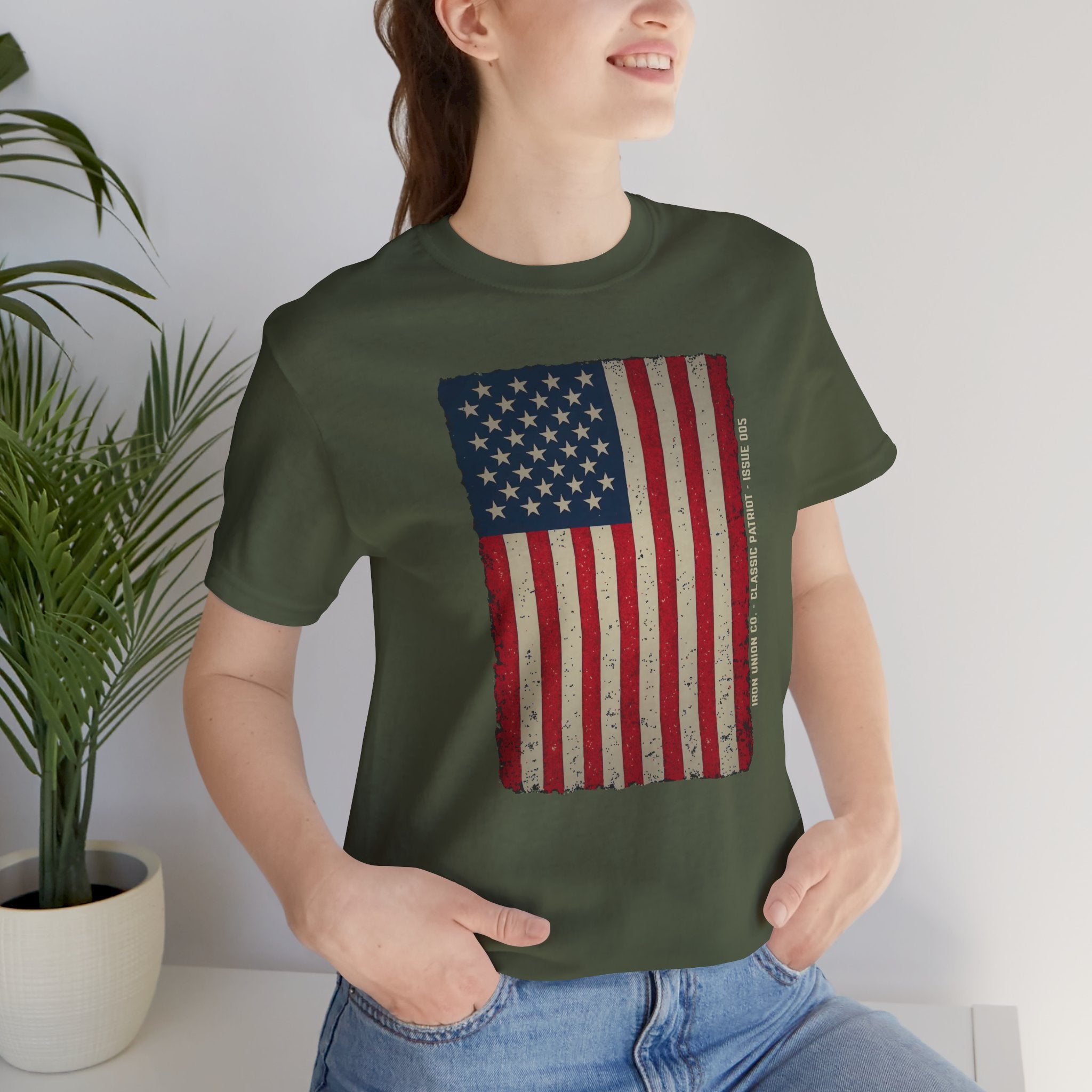 Distressed Old Glory Flag Tee