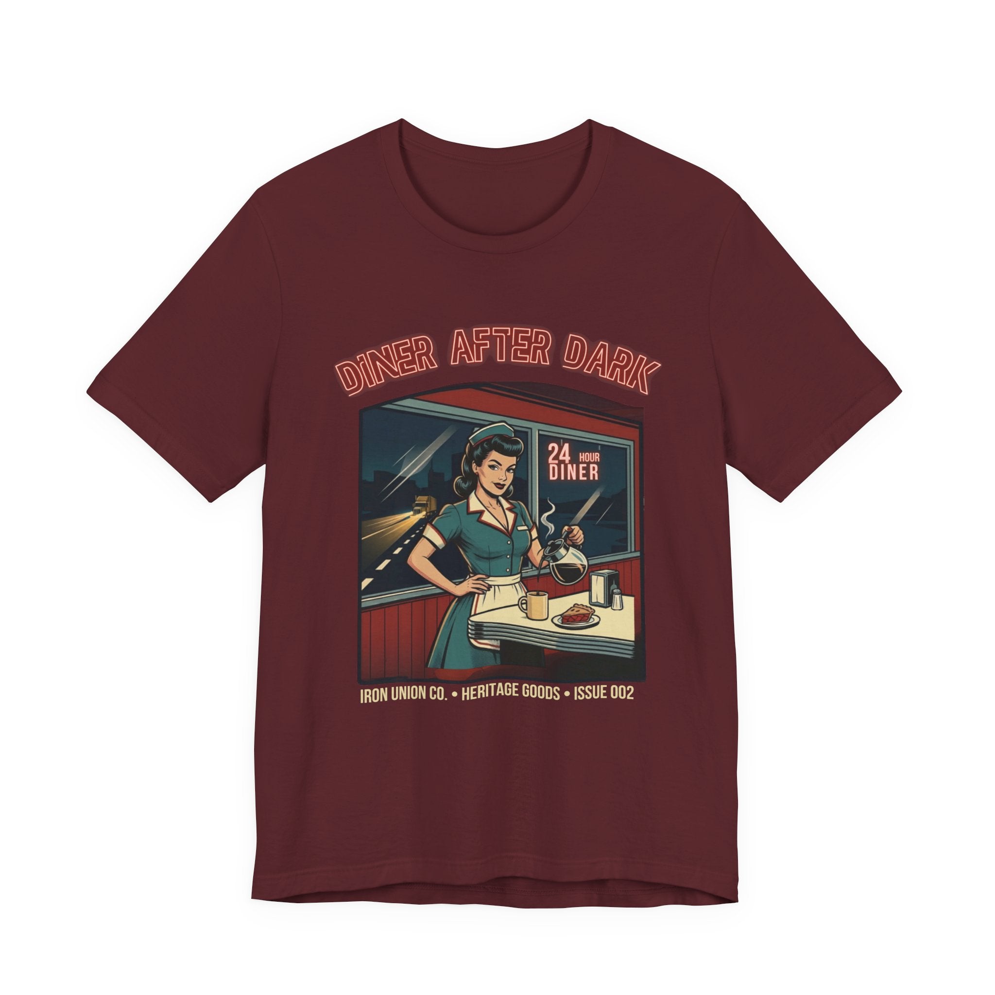 Diner After Dark Retro Pin-up T-Shirt