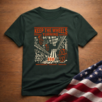 Keep The Wheels Turning Tee