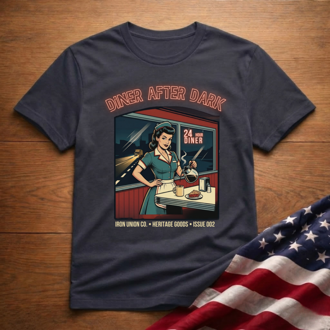 Diner After Dark Retro Pin-up T-Shirt