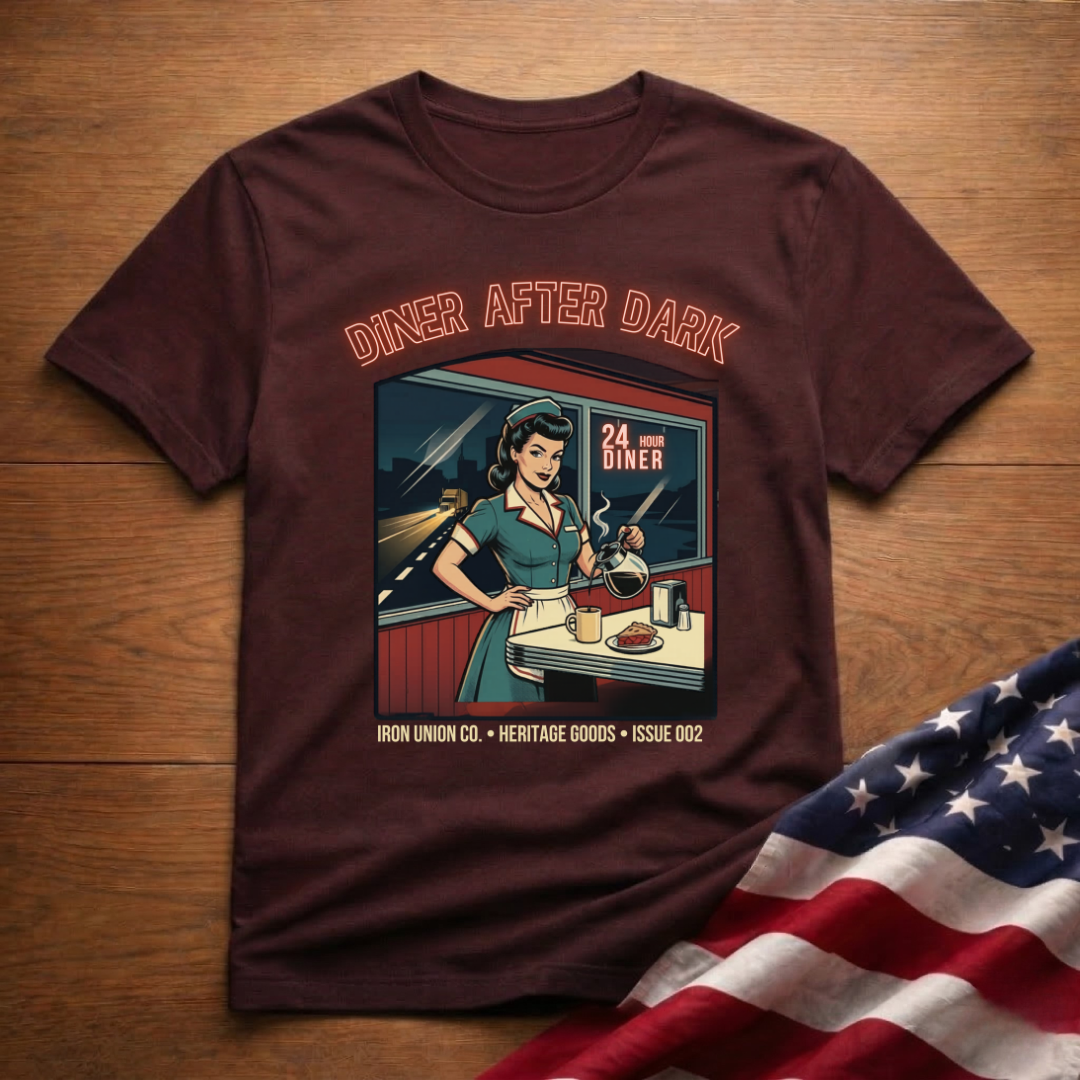 Diner After Dark Retro Pin-up T-Shirt