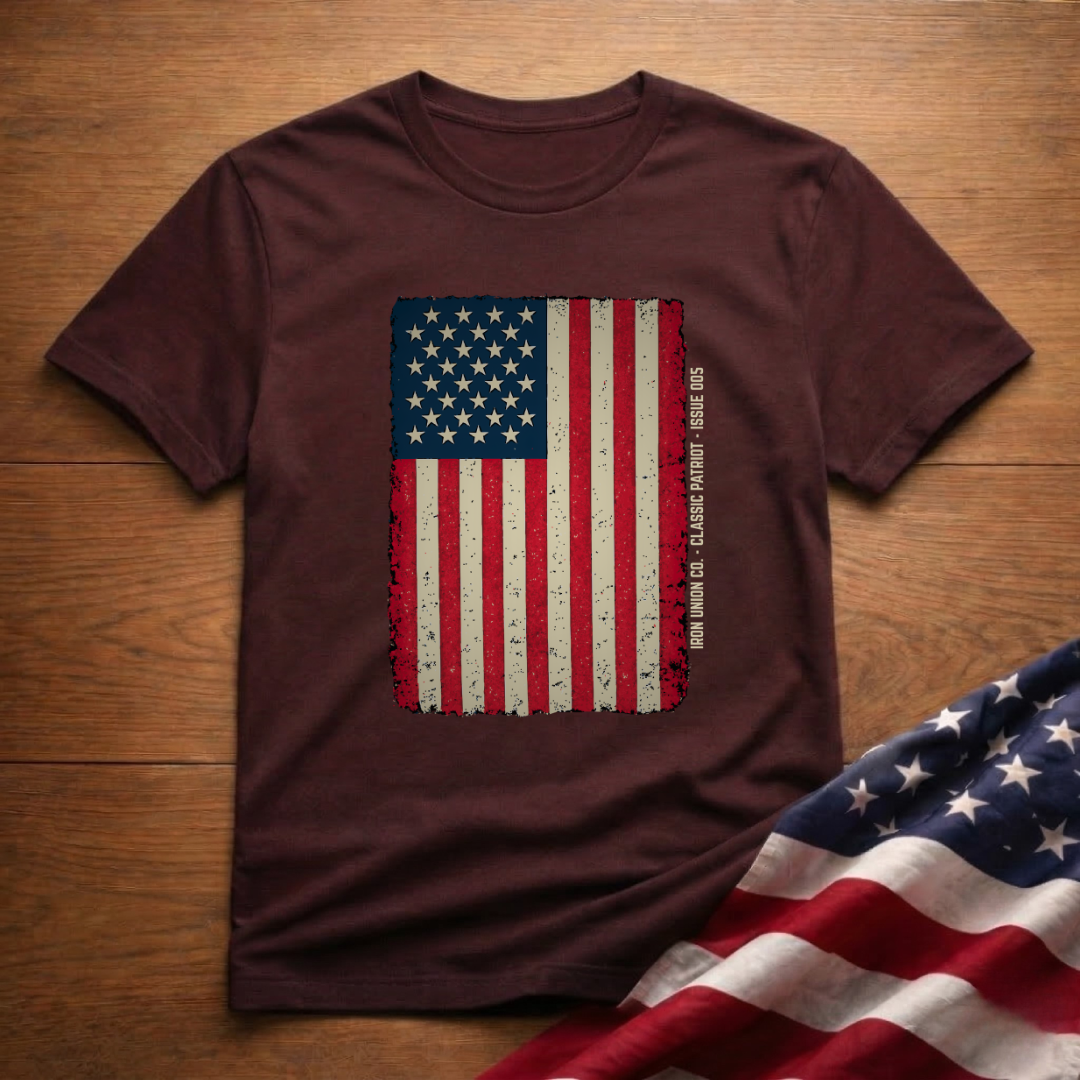 Distressed Old Glory Flag Tee