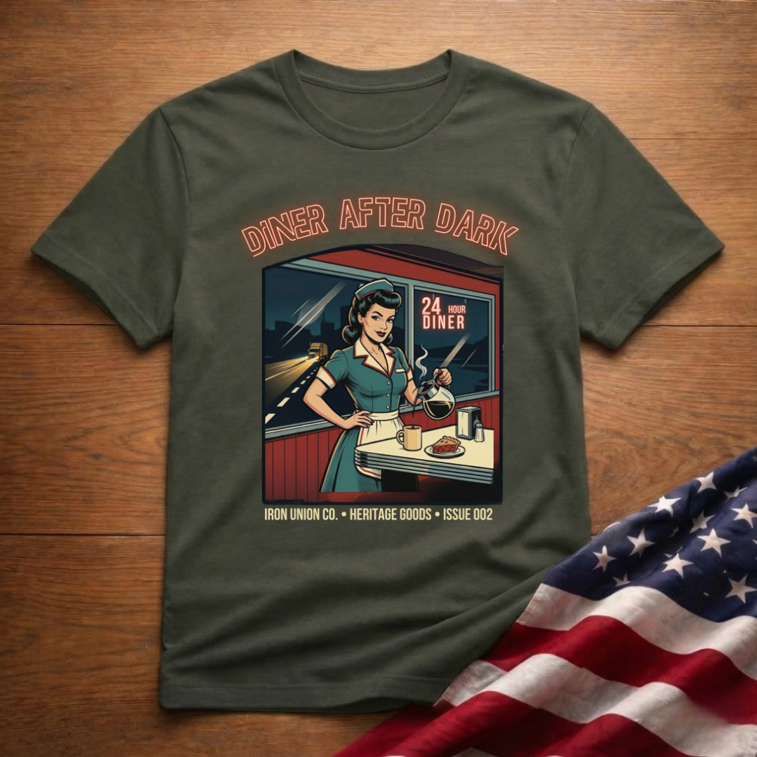 Diner After Dark Retro Pin-up T-Shirt