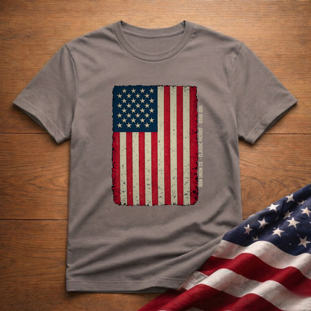 Distressed Old Glory Flag Tee