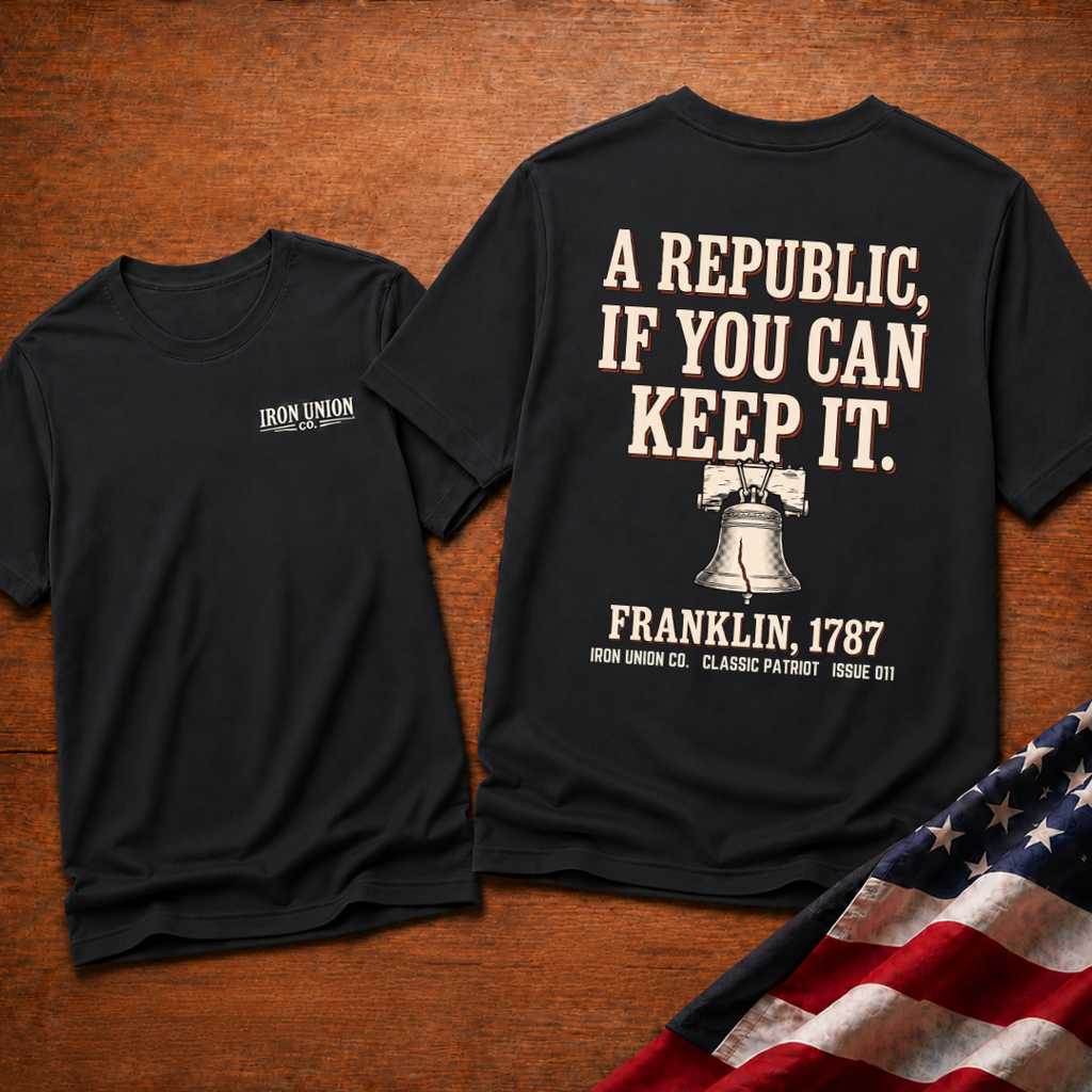Republic If You Can Keep It T‑Shirt - Back Design