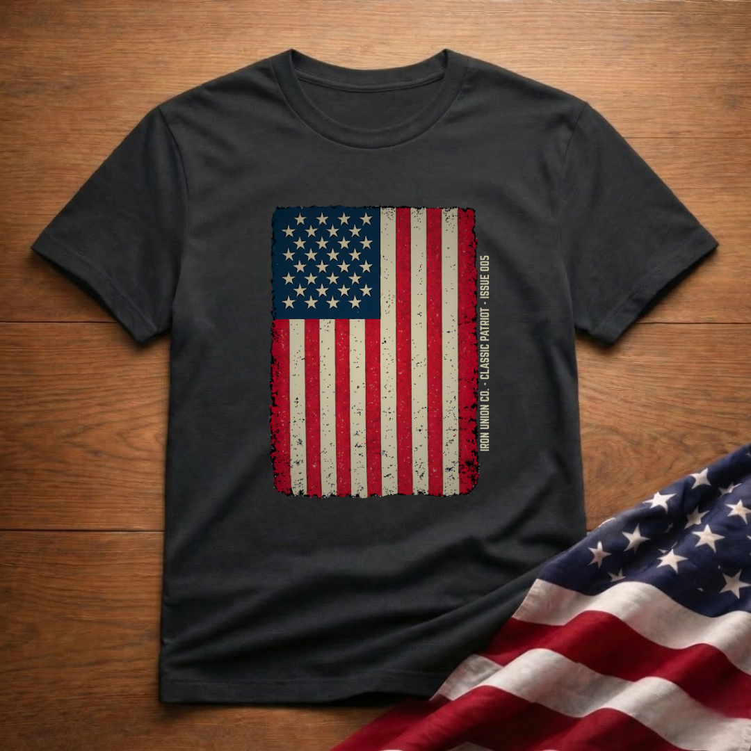 Distressed Old Glory Flag Tee